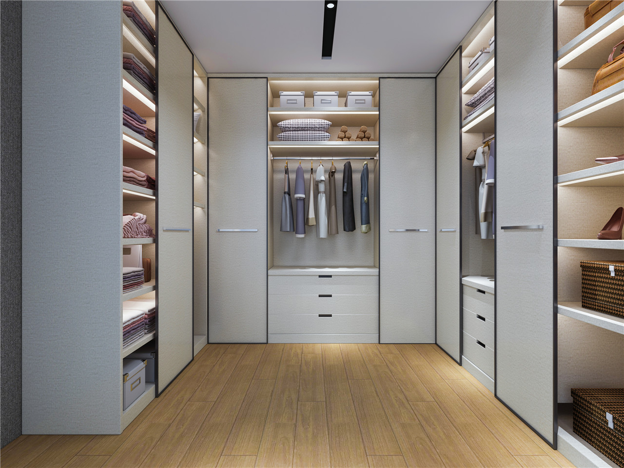 經典布紋生態板-板材全屋定制案例