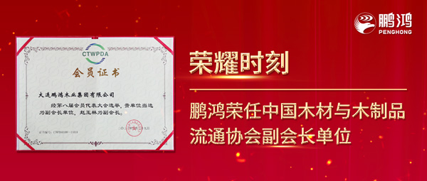 再獲行業肯定，鵬鴻榮任中國木材與木制品流通協會副會長