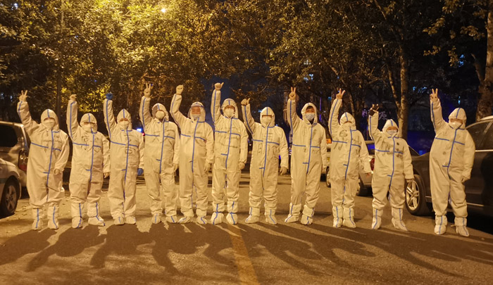 鵬鴻員工投身防疫阻擊戰